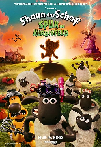 Filmplakat des Films Shaun das Schaf - Spuk im Kürbisfeld